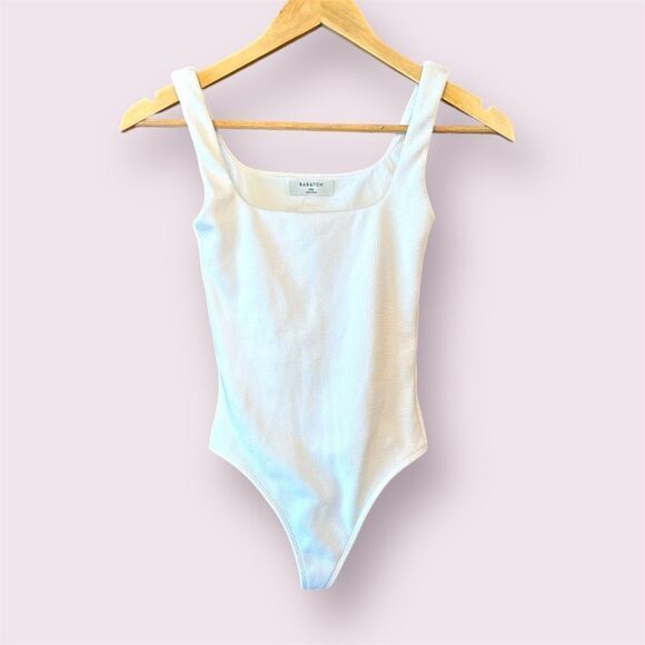 BABATON Aritzia Square Neck Textured Lined Bodysuit - Picture 1 of 11